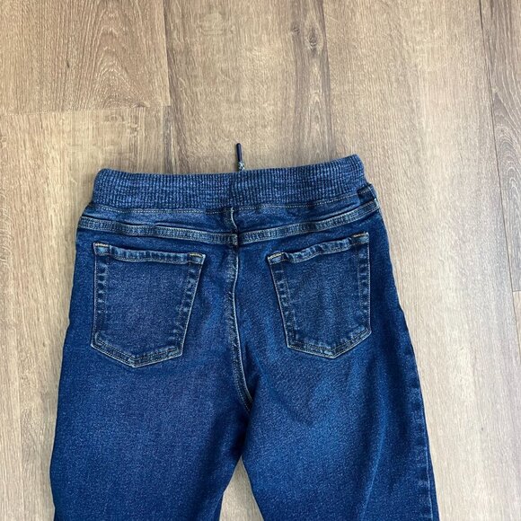 Lands End Straight Leg Boys Jeans Comfort Waist Drawstring Sz L (10-12) - Picture 6 of 8